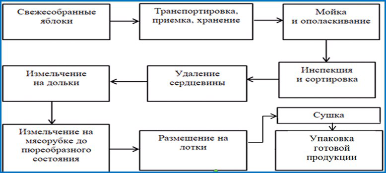 Схема технологии получения пастилы